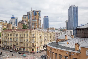 Foto op Aluminium historical and modern cityscape in capital kyiv © Yuichi Mori