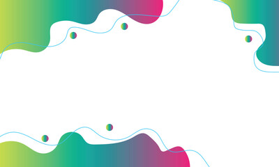 Abstract background wrinkled with bubbles green and purple gradient