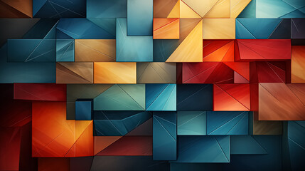 Geometric Color Blocks - 693264926