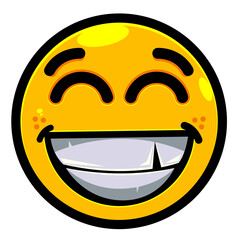 Smiley face emoji Icons vector yellow vector ilustration