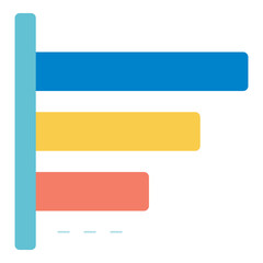 horizontal bar chart icon