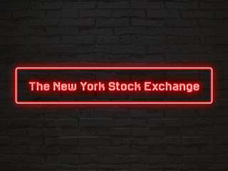 The New York Stock Exchange のネオン文字