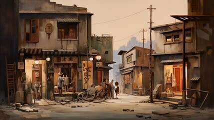 Fototapeta premium Old streets in China