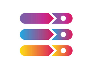 Obraz premium set of colorful infographic banners with numbers