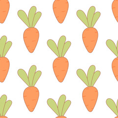 easter carrot vegetable food colored pattern texti