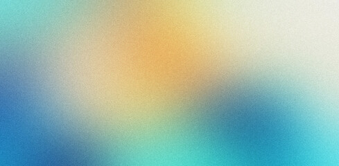 Abstract 90s retro color gradient, blurred background with film grain texture, trendy colors for various design needs