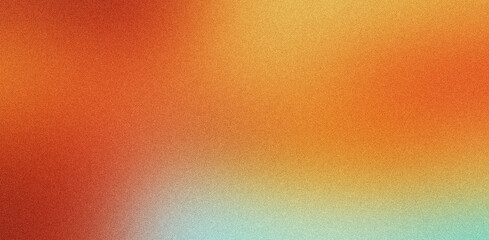 Abstract color gradient, modern blurred background and film grain texture, trendy colors for various design needs
