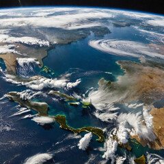 Fototapeta premium a view of the earth from space