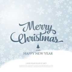 Merry Christmas and Happy New Year. Christmas greeting card