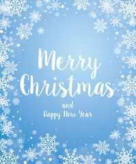 Merry Christmas and Happy New Year. Christmas greeting card