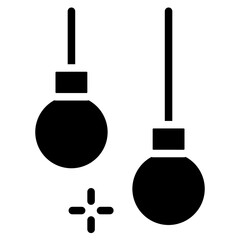 Naklejka premium light bulb party decoration