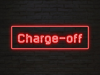 Charge-off のネオン文字