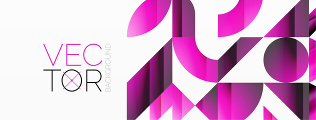 Geometric minimalism with triangles and circles. Blend of basic shapes creating serene, visually pleasing compositions. Wallpaper, banner, background, landing page, wall art, invitation, prints