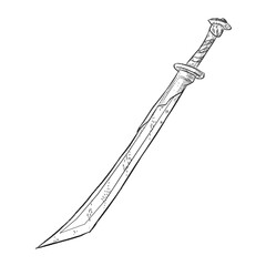 swords handdrawn illustration