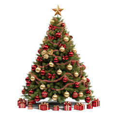 Festive Christmas Tree Branch with Ornaments - 693276362