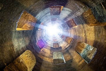 Famous Well of Saint Patrick in Orvieto Italy