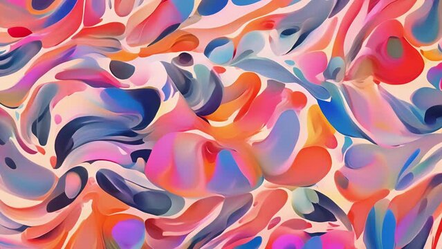 Minimal animation of a watercolor brush stroke creating an everchanging abstract pattern.