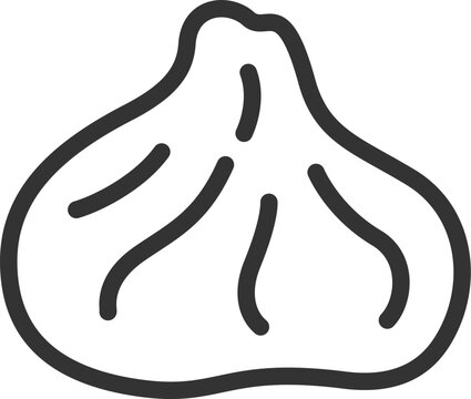 recommend clip art: 小籠包のアイコン（線画）のイラスト