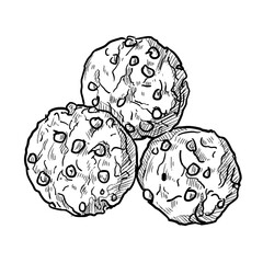 cookie handdrawn illustration