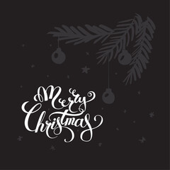 Fototapeta na wymiar Christmas vector illustration. Christmas greeting card design