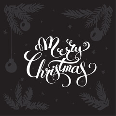 Christmas vector illustration. Christmas greeting card design