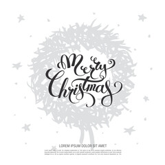 Christmas vector illustration. Christmas greeting card design
