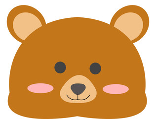 곰 얼굴 일러스트
