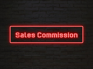 Sales Commission のネオン文字