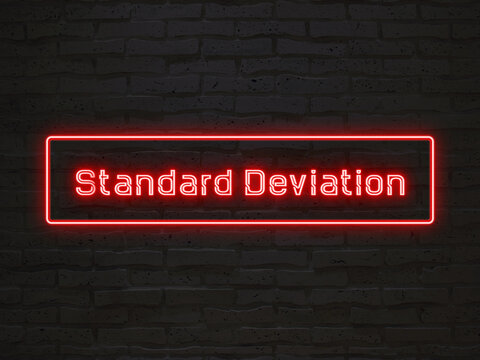 Standard Deviation のネオン文字