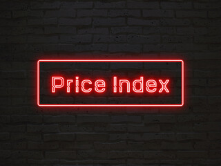 Price Index のネオン文字