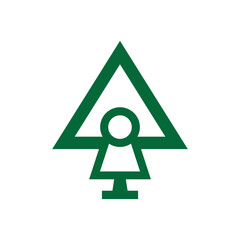 tree lock logo icon design vector.