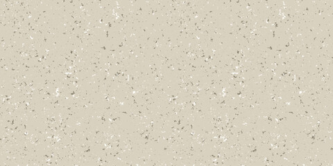 Beige and white mottled seamless pattern. Small grunge sprinkles, particles, dust and spots wallpaper. Noise grain repeating background. Overlay random grit texture. Vector dotted backdrop