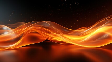 Abstract Electric Waves in Orange