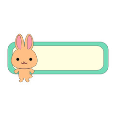 Animal nametag label. Name badge. Tag of hello. Sticker or card with my nametag.