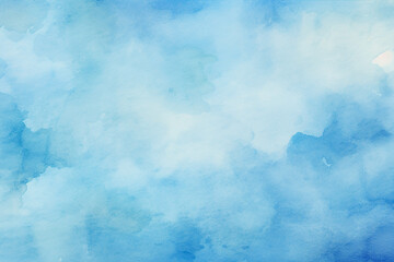 Abstract watercolor background. Blue and white colors. Digital art painting.