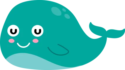 Dekokissen cute whale cartoon © titima157