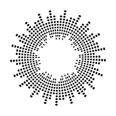 Abstract equalizer music sound wave circle vector icon symbol. logo design, round line icon, circle item, elements background, illustration - obrazy, fototapety, plakaty