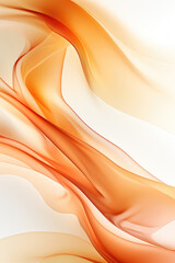 Abstract light peach waves on a white background