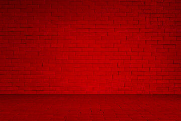 Wall interior background block brick in studio  and backdrops show products.with shadow from window...