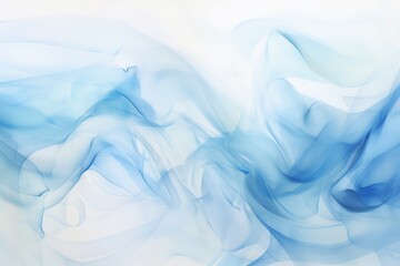 Extremely light and fluid, an abstract blue watercolor