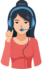 girl with headphones