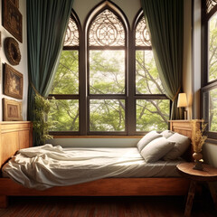 Window Design for Bedrooms. Minimalistic and Aesthetic Interior Design