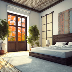 Window Design for Bedrooms. Minimalistic and Aesthetic Interior Design