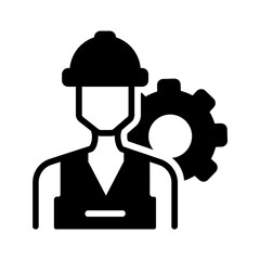 Solid black icon for Engineer