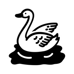 Solid black icon for Animal