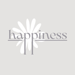 Happiness illustration typography slogan for t shirt printing, tee graphic design. 