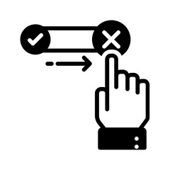 Solid black icon for Cancel