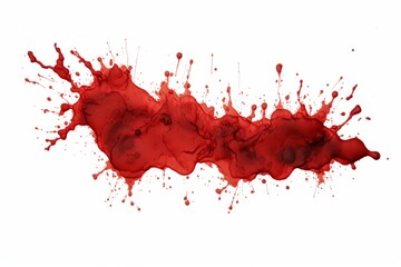 Blood stains cut out isolated