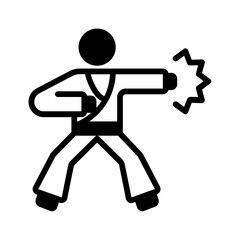 Solid black icon for Active