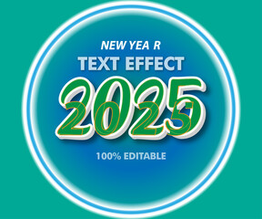 text effect font  3dtext editable vector 2025
